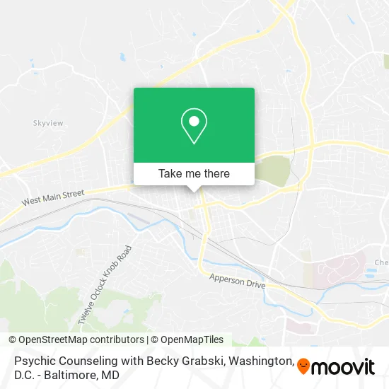 Psychic Counseling with Becky Grabski map