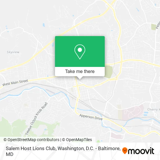 Salem Host Lions Club map