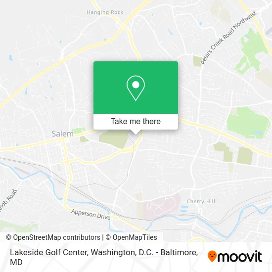 Lakeside Golf Center map