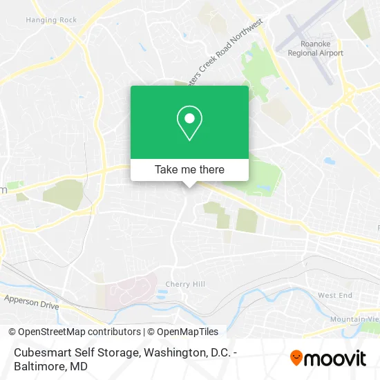 Cubesmart Self Storage map