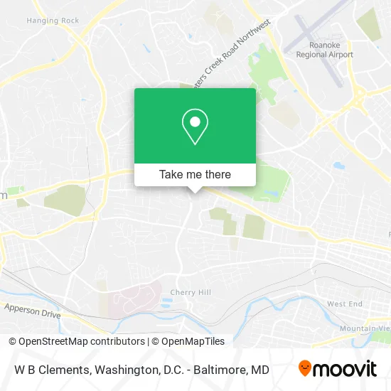 W B Clements map