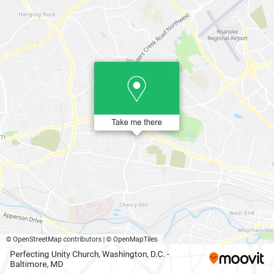 Mapa de Perfecting Unity Church