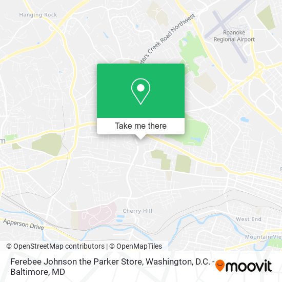 Ferebee Johnson the Parker Store map