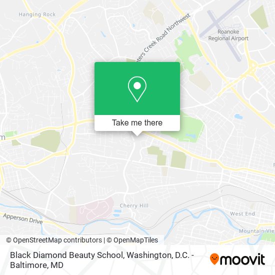 Black Diamond Beauty School map