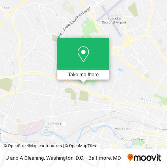 J and A Cleaning map