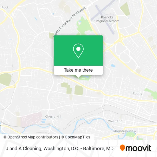 J and A Cleaning map