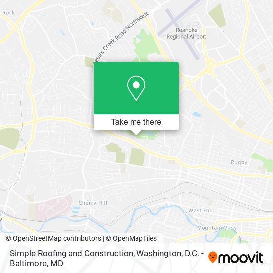 Simple Roofing and Construction map