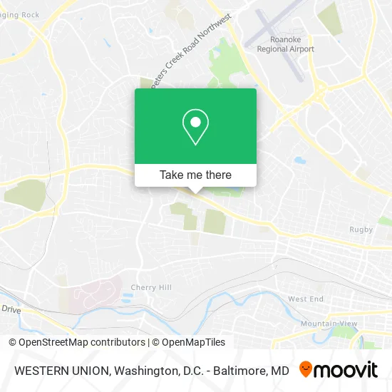 WESTERN UNION map