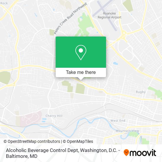 Alcoholic Beverage Control Dept map