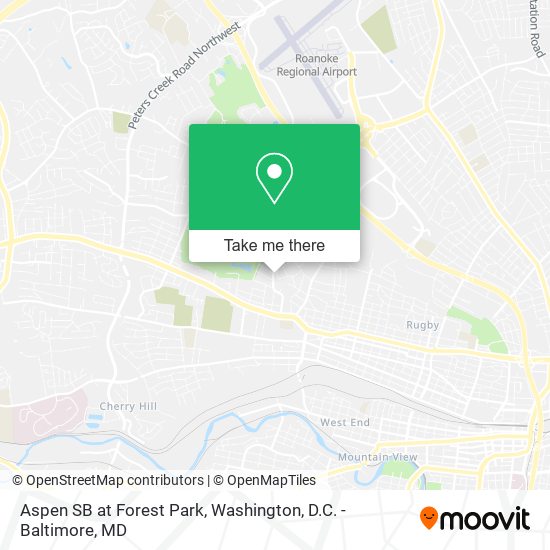 Aspen SB at Forest Park map