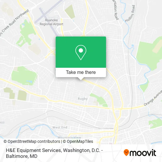 Mapa de H&E Equipment Services