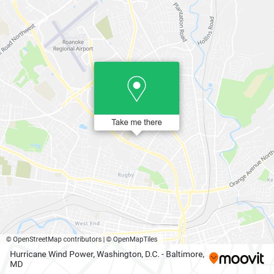 Mapa de Hurricane Wind Power