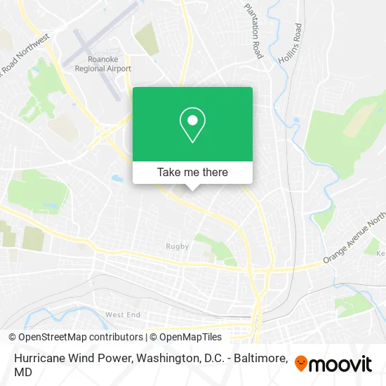 Hurricane Wind Power map