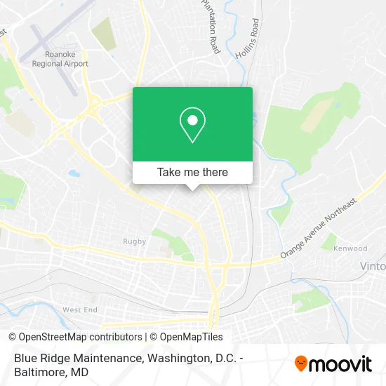Blue Ridge Maintenance map