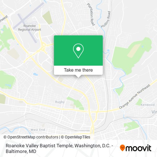 Roanoke Valley Baptist Temple map