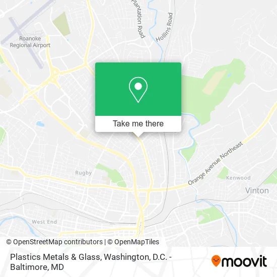 Mapa de Plastics Metals & Glass