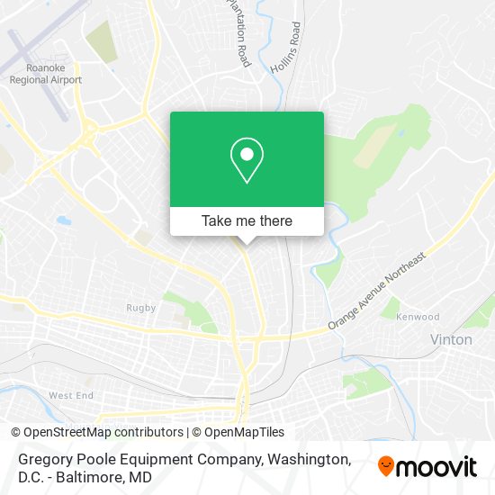 Gregory Poole Equipment Company map
