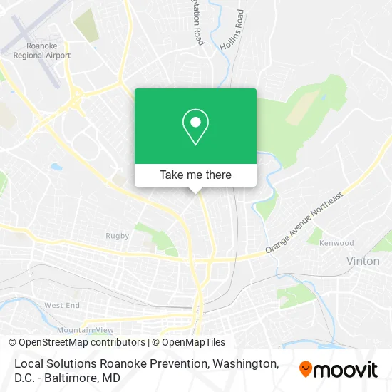 Local Solutions Roanoke Prevention map