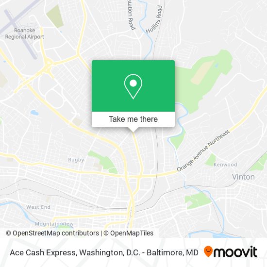 Ace Cash Express map