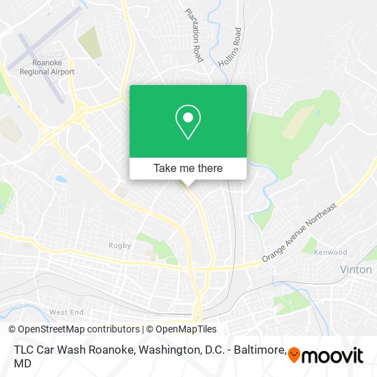 TLC Car Wash Roanoke map