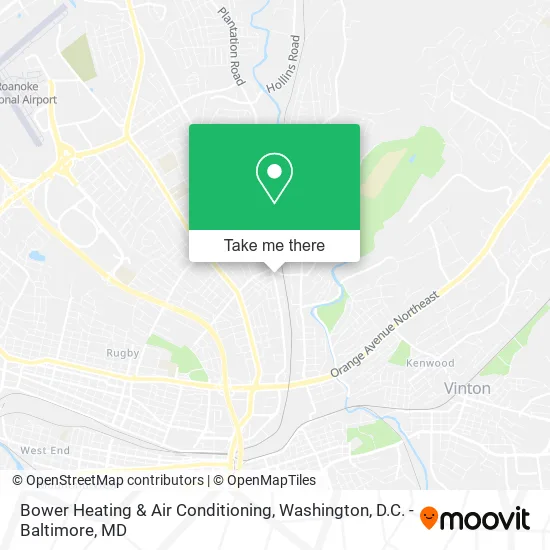 Mapa de Bower Heating & Air Conditioning