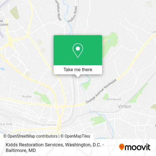 Kidds Restoration Services map