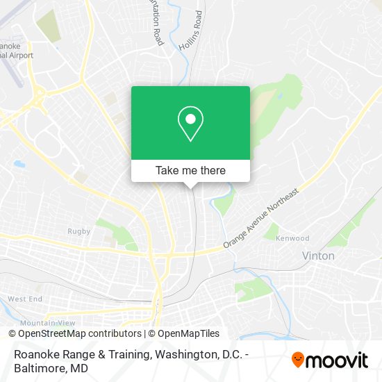Roanoke Range & Training map