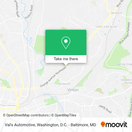 Val's Automotive map