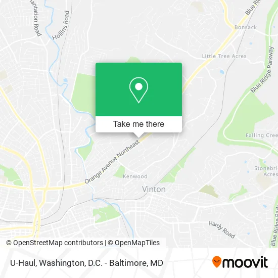 U-Haul map