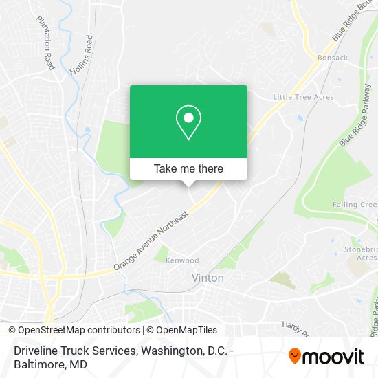 Driveline Truck Services map