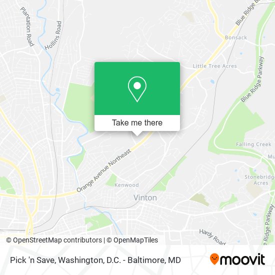 Pick 'n Save map