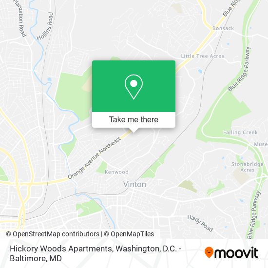 Hickory Woods Apartments map