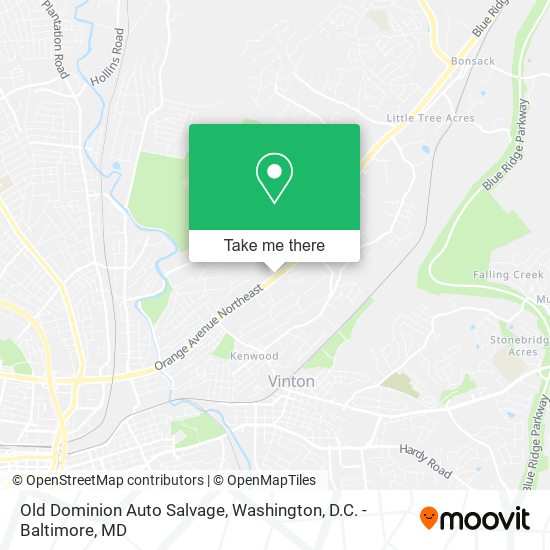 Old Dominion Auto Salvage map