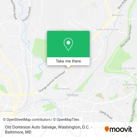 Old Dominion Auto Salvage map