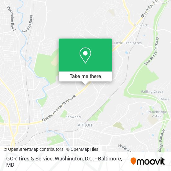 Mapa de GCR Tires & Service