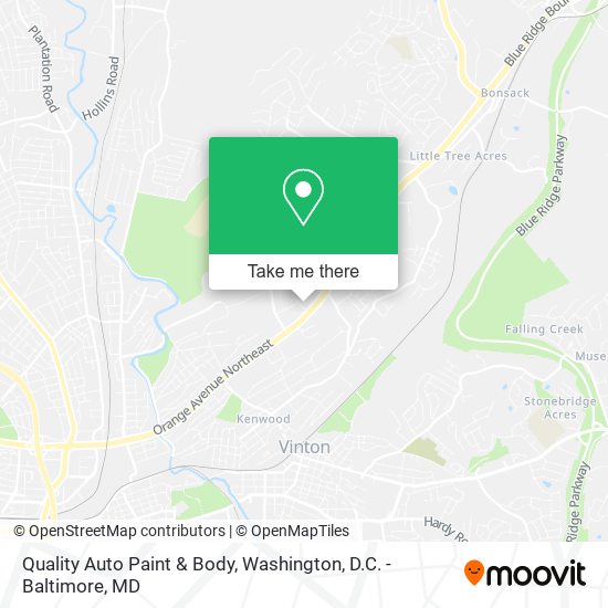 Mapa de Quality Auto Paint & Body