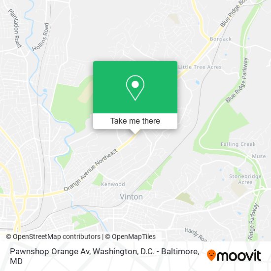 Pawnshop Orange Av map