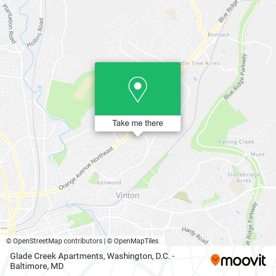 Mapa de Glade Creek Apartments