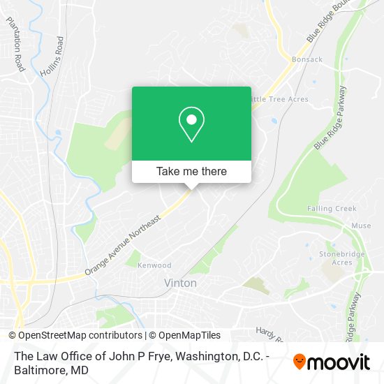 Mapa de The Law Office of John P Frye