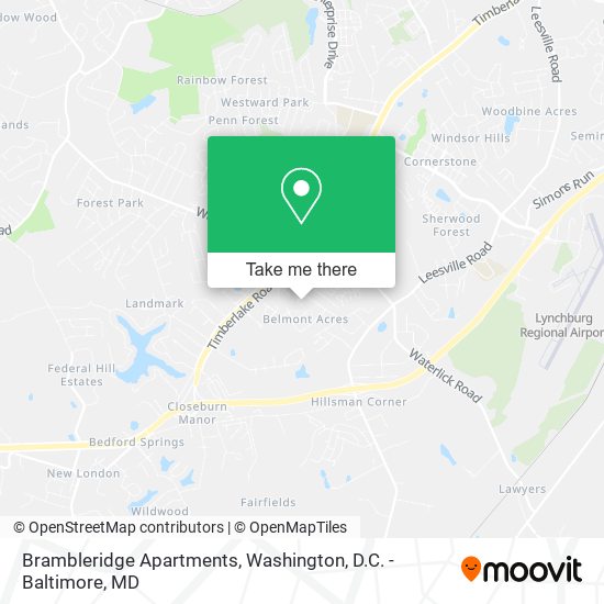 Mapa de Brambleridge Apartments
