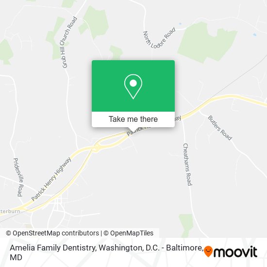 Amelia Family Dentistry map