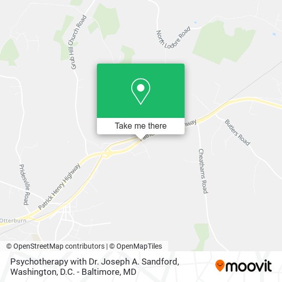 Psychotherapy with Dr. Joseph A. Sandford map