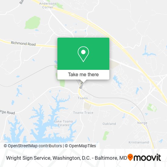 Wright Sign Service map