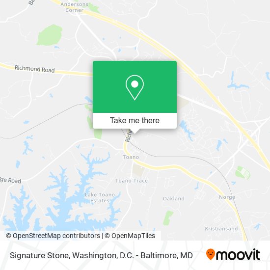 Mapa de Signature Stone