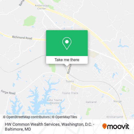 Mapa de HW Common Wealth Services