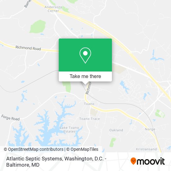 Atlantic Septic Systems map