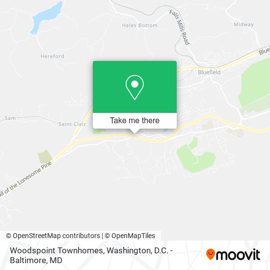 Mapa de Woodspoint Townhomes