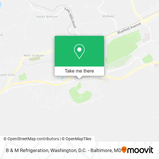 B & M Refrigeration map