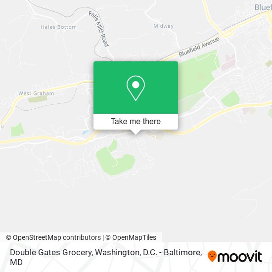 Double Gates Grocery map