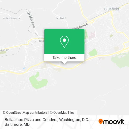 Bellacino's Pizza and Grinders map